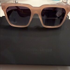 Carolina Lemke Women’s Beige Square Sunglasses